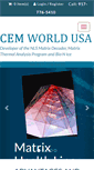 Mobile Screenshot of cemworldusa.com