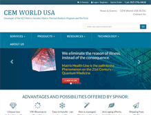 Tablet Screenshot of cemworldusa.com